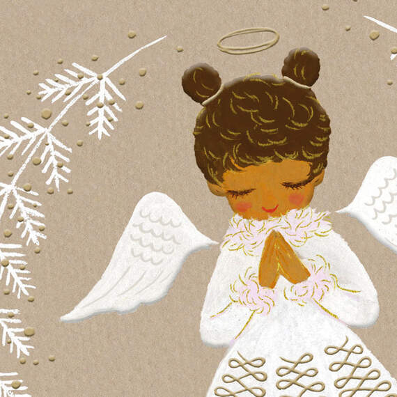 A Prayer on Angel Wings Christmas Card, , large image number 4