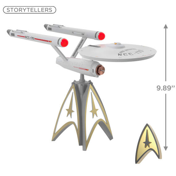 Star Trek™ U.S.S. Enterprise Musical Tree Topper With Light, , large image number 3