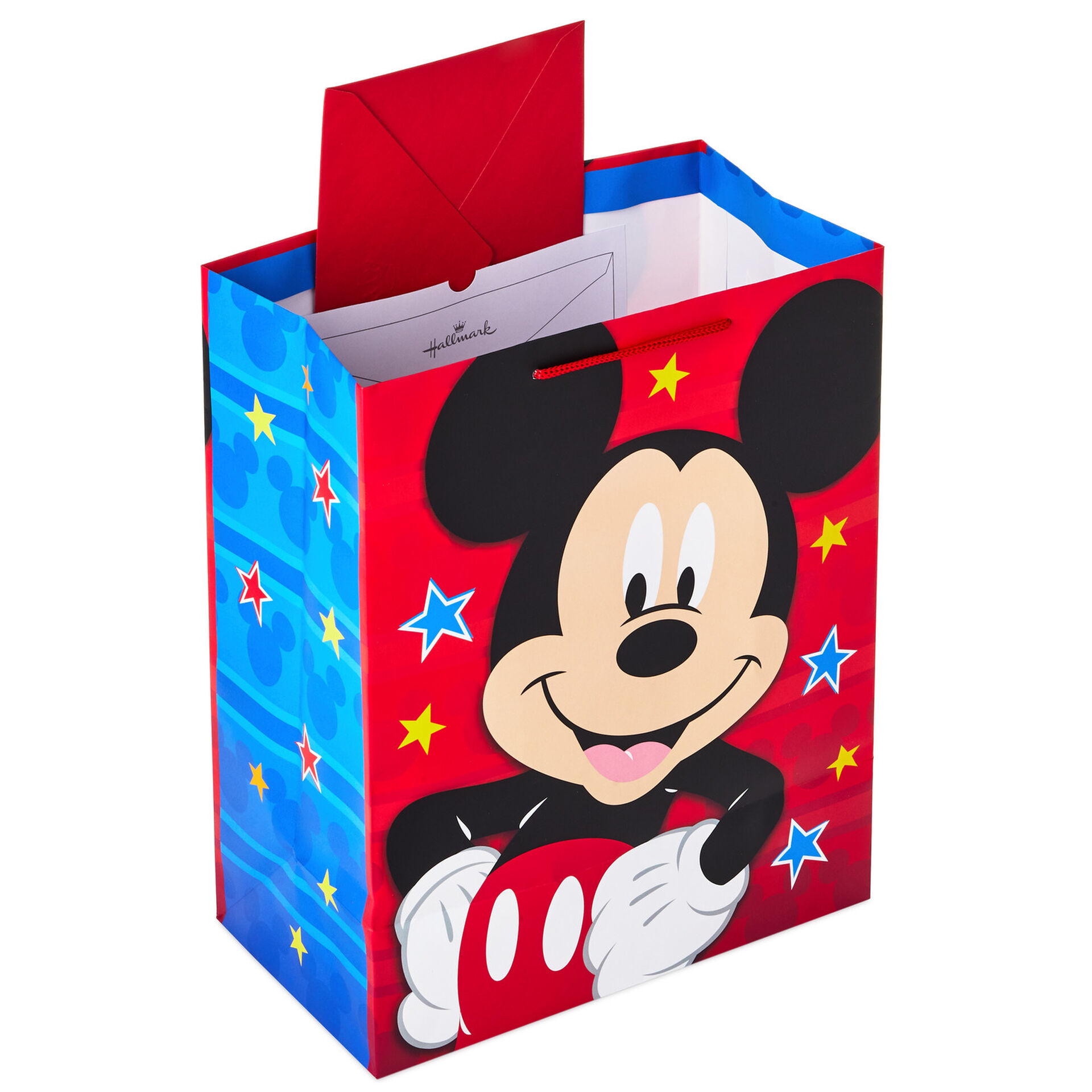 13" Disney Mickey Mouse on Red Large Gift Bag Gift Bags Hallmark