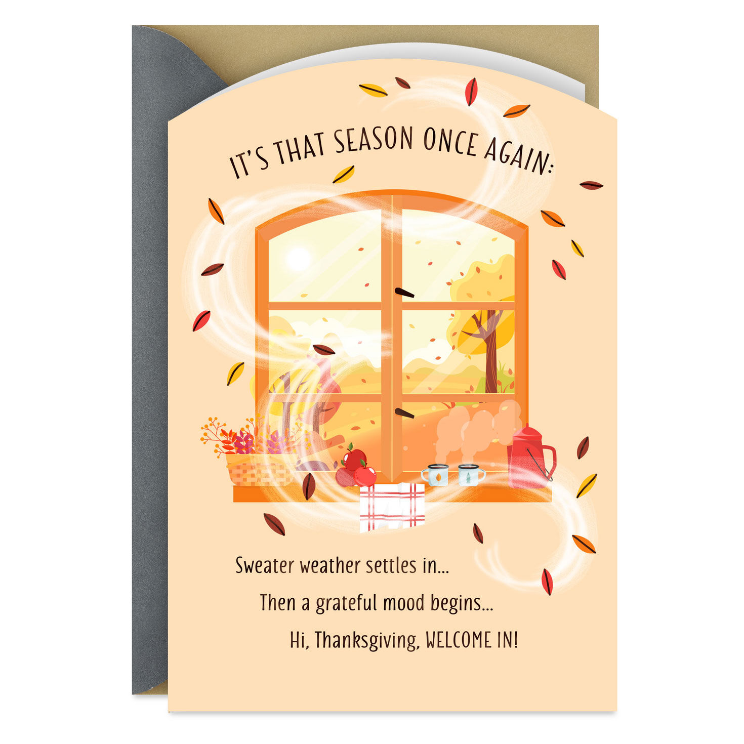 Wishing You Beauty and Warmth Thanksgiving Card