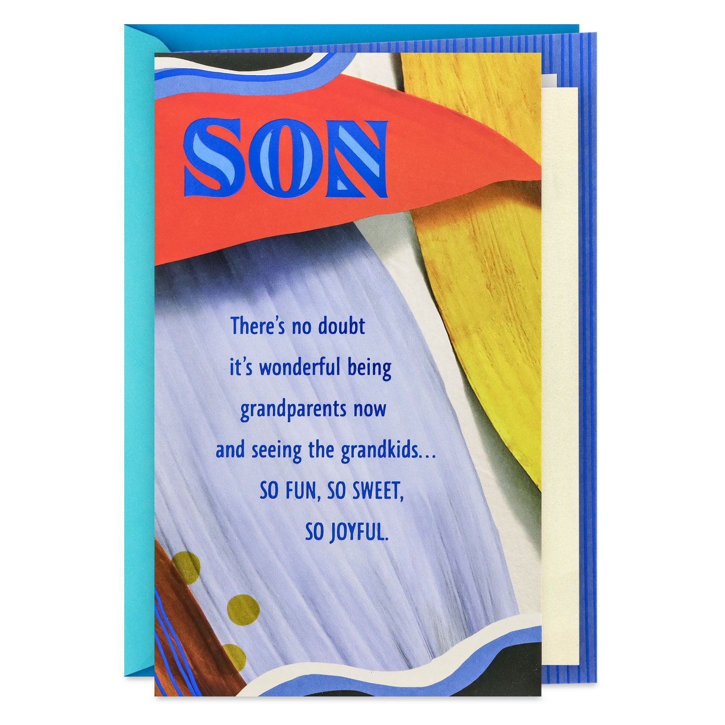 You're a Great Son Being a Great Dad Father's Day Card