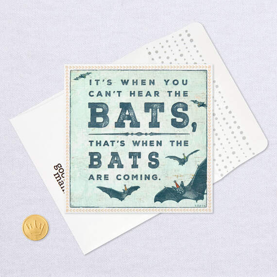Bats Are Coming Funny Birthday Card, , large image number 5