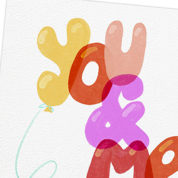 You and Me Balloons Anniversary Card, , large image number 4