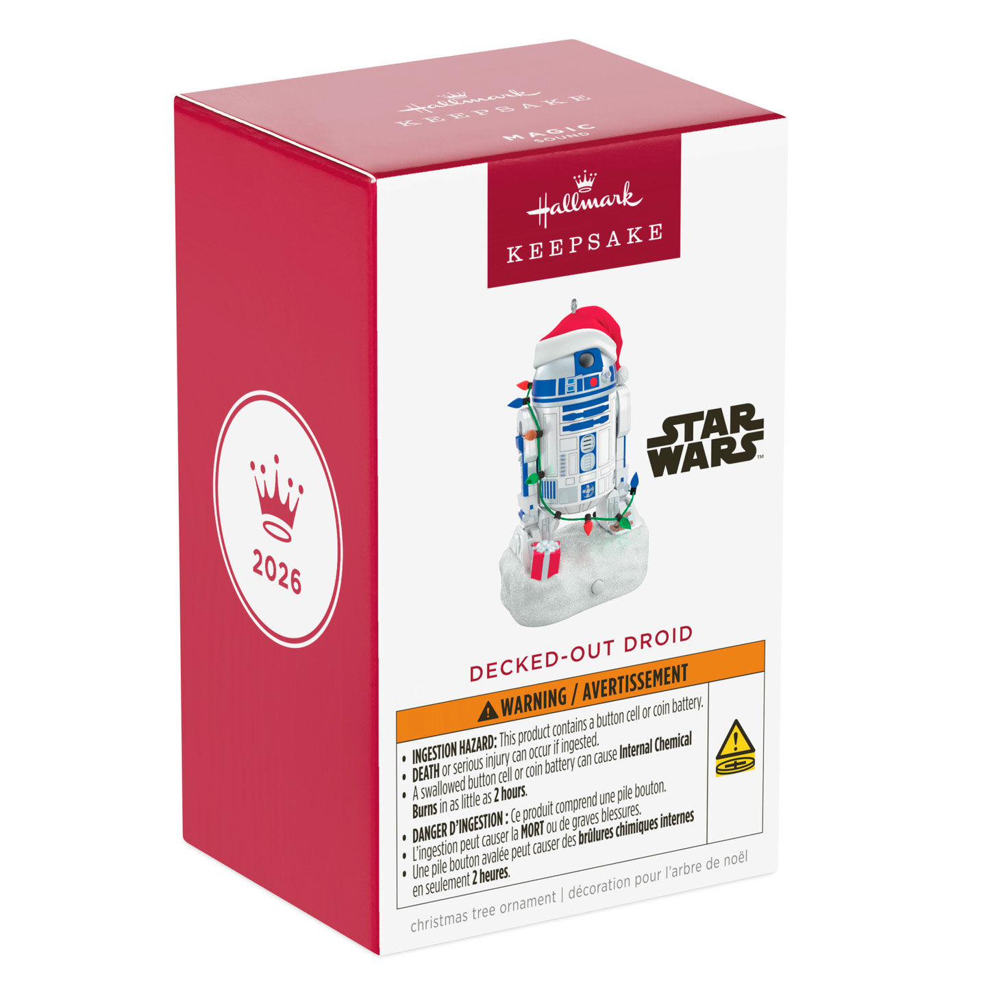 R2-D2 With Christmas Lights Keepsake Ornament paclage front image number 7