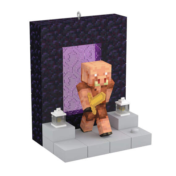 Minecraft Nether Portal Ornament With Light