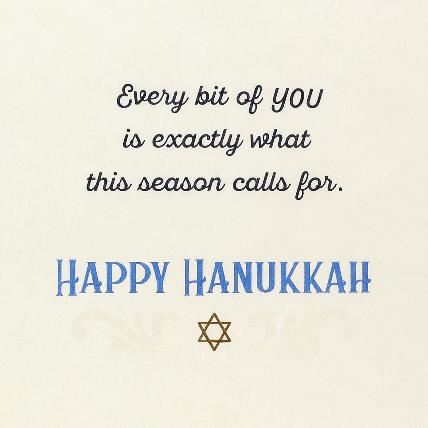 Blue and Gold Menorah Hanukkah Card Sentiment image number 3