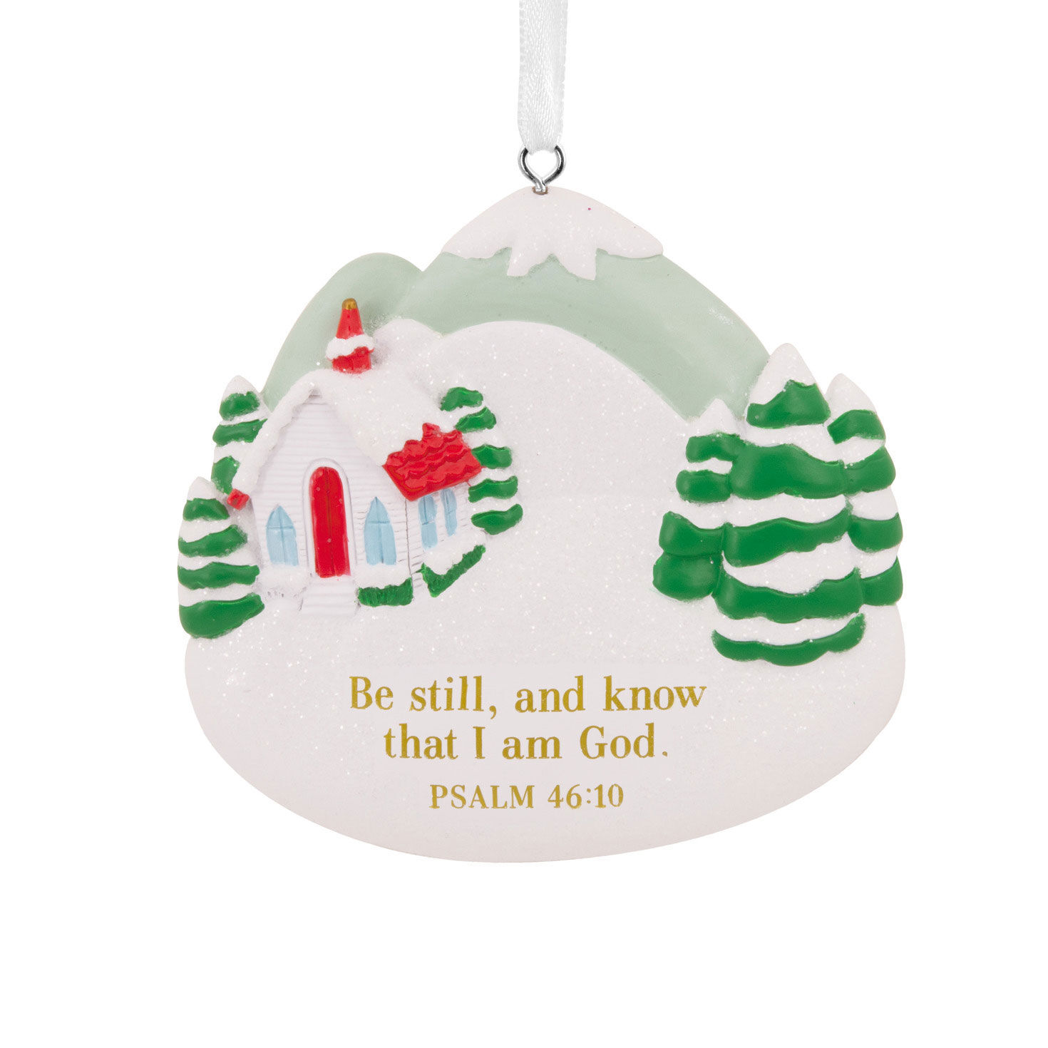 DaySpring Be Still and Know Winter Scene Hallmark Ornament