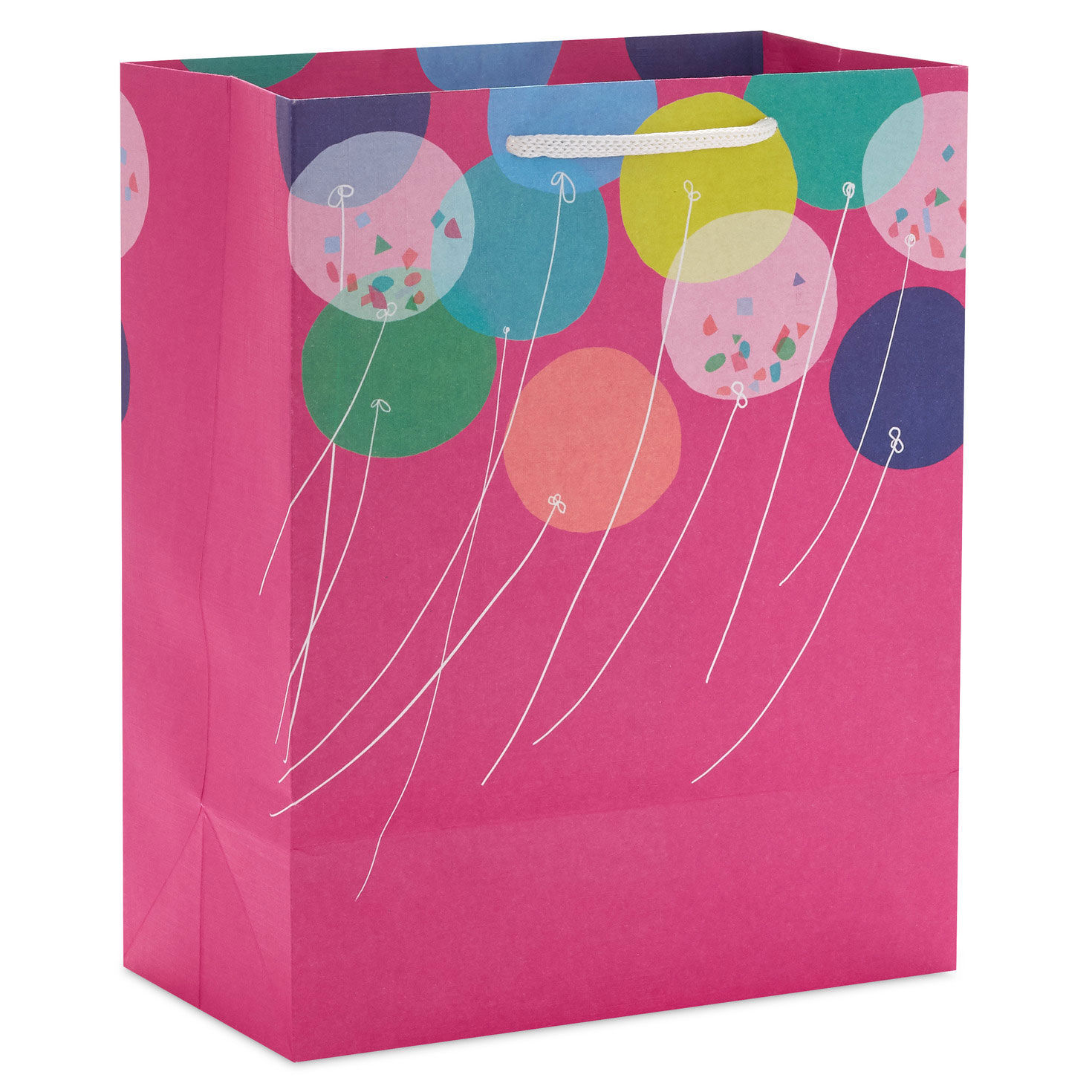 Balloons on Pink Medium Gift Bag back image number 6