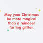 Farting Glitter Reindeer Funny Christmas Card, , large image number 2
