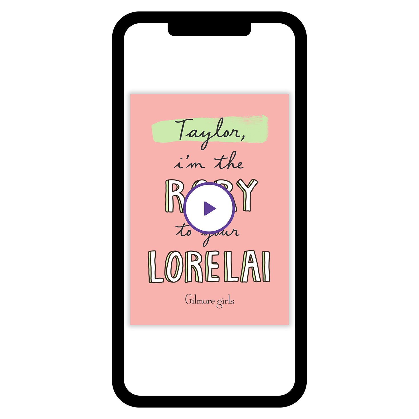 Gilmore Girls The Rory to Your Lorelai Custom Card, , large image number 7