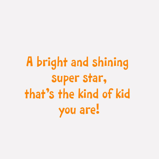 Bright and Shining Superstar Preschool Graduation Card for Kid, 
