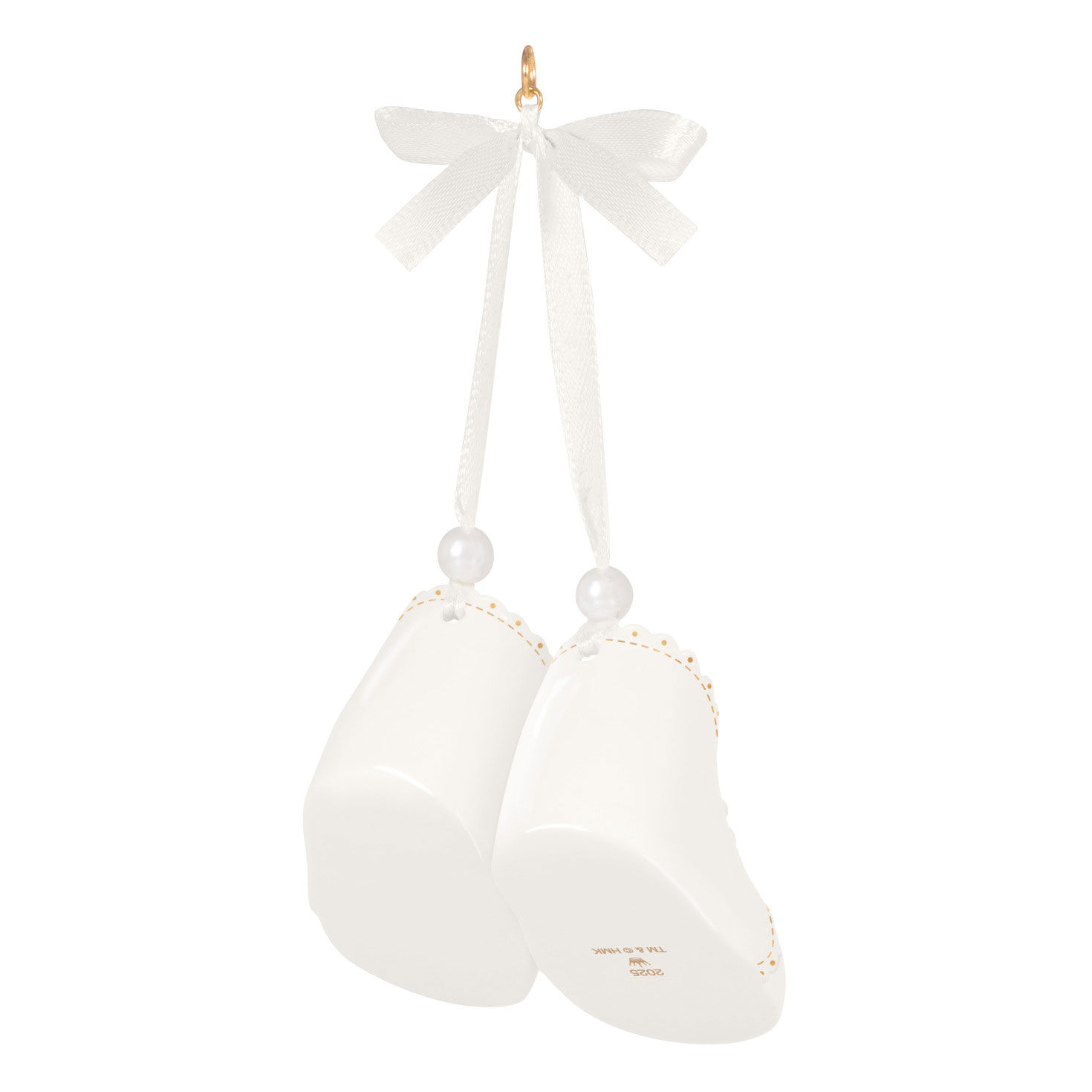 Baby's 1st Christmas Baby Booties 2025 Porcelain Ornament, , large image number 5