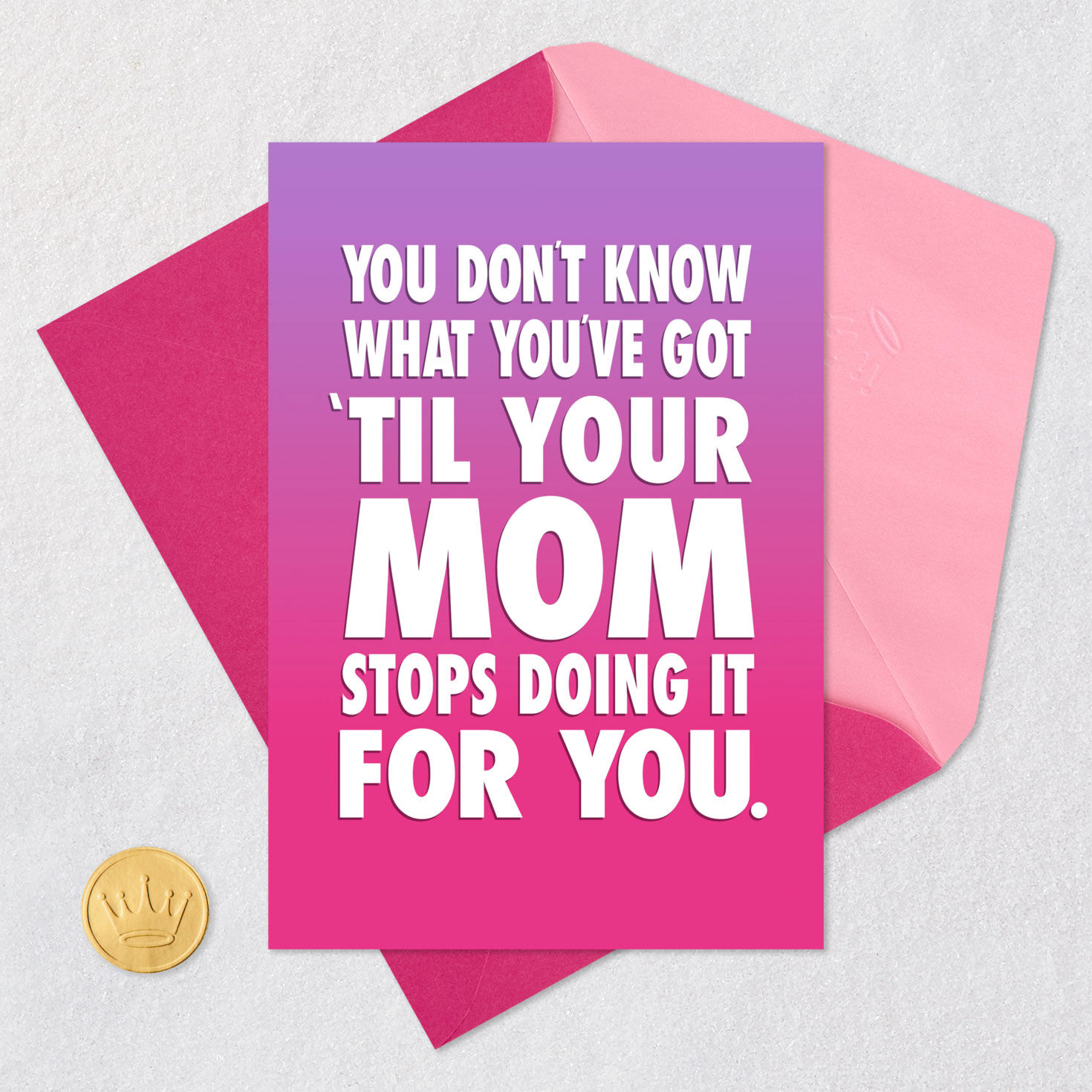 Ombre Purple to Pink Mother's Day Card  image number 5