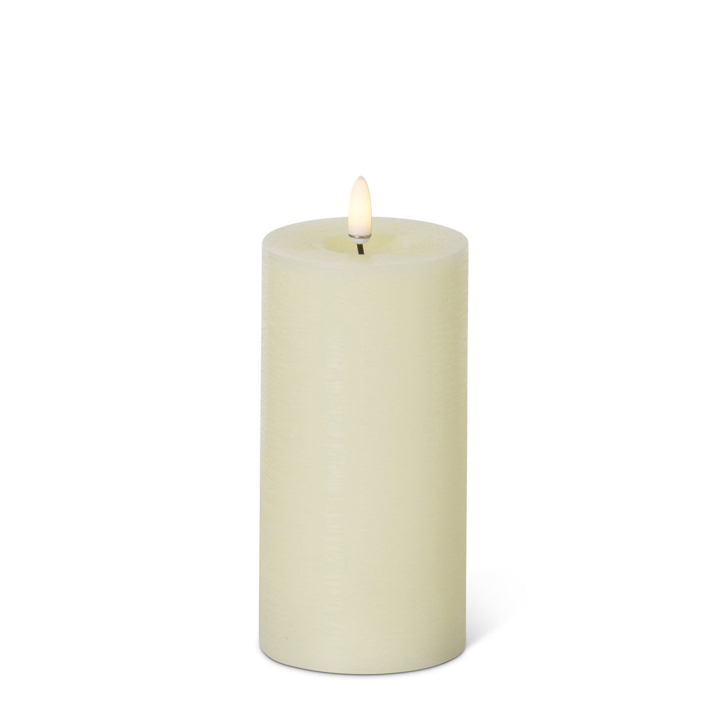 K&K Interiors Cream LED Pillar Candle, 6"