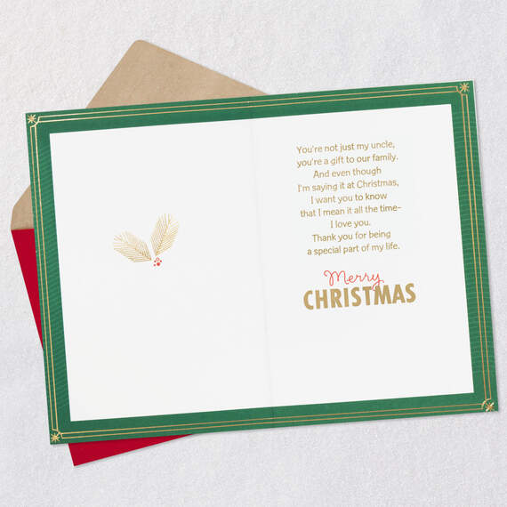 You're a Gift Christmas Card for Uncle, , large image number 3
