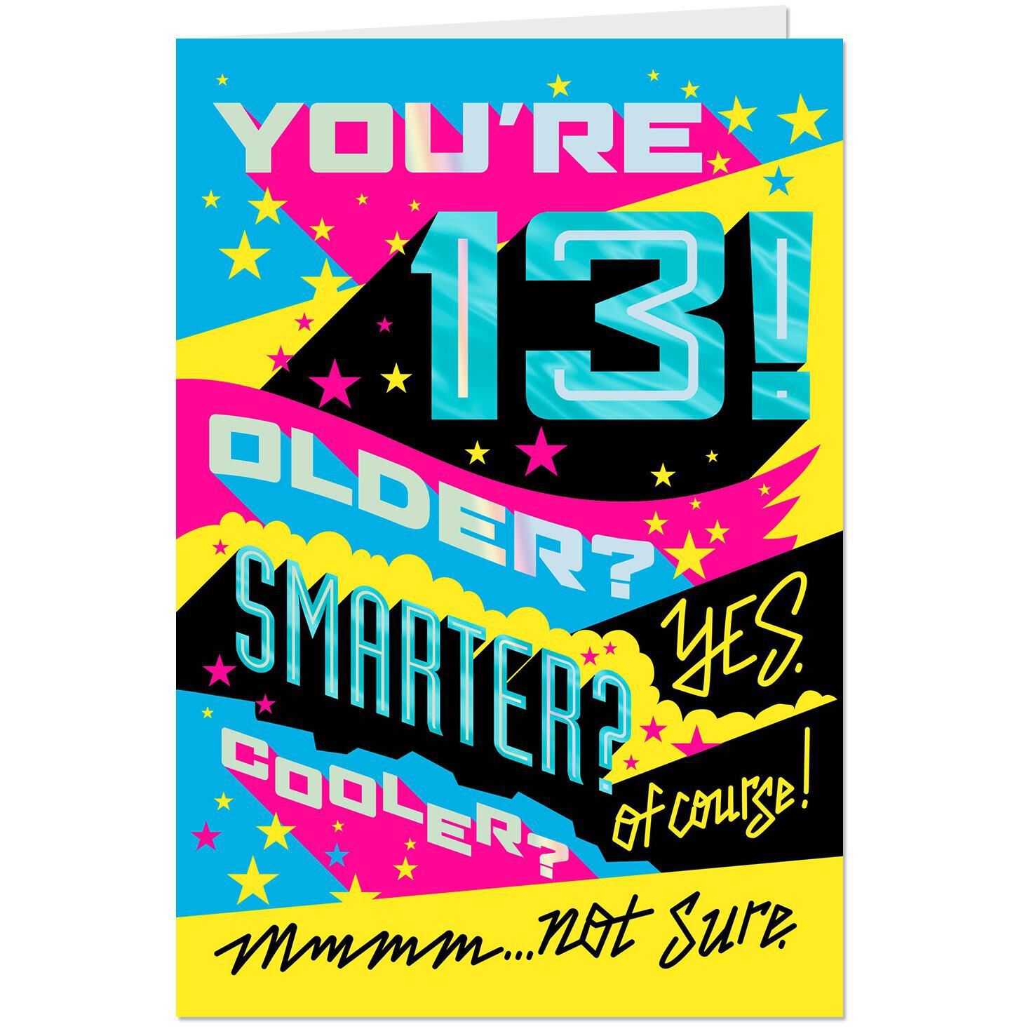 Couldn T Be Cooler Funny 13th Birthday Card