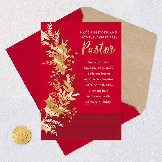Thank You for All You Do Religious Christmas Card for Pastor, , large image number 6