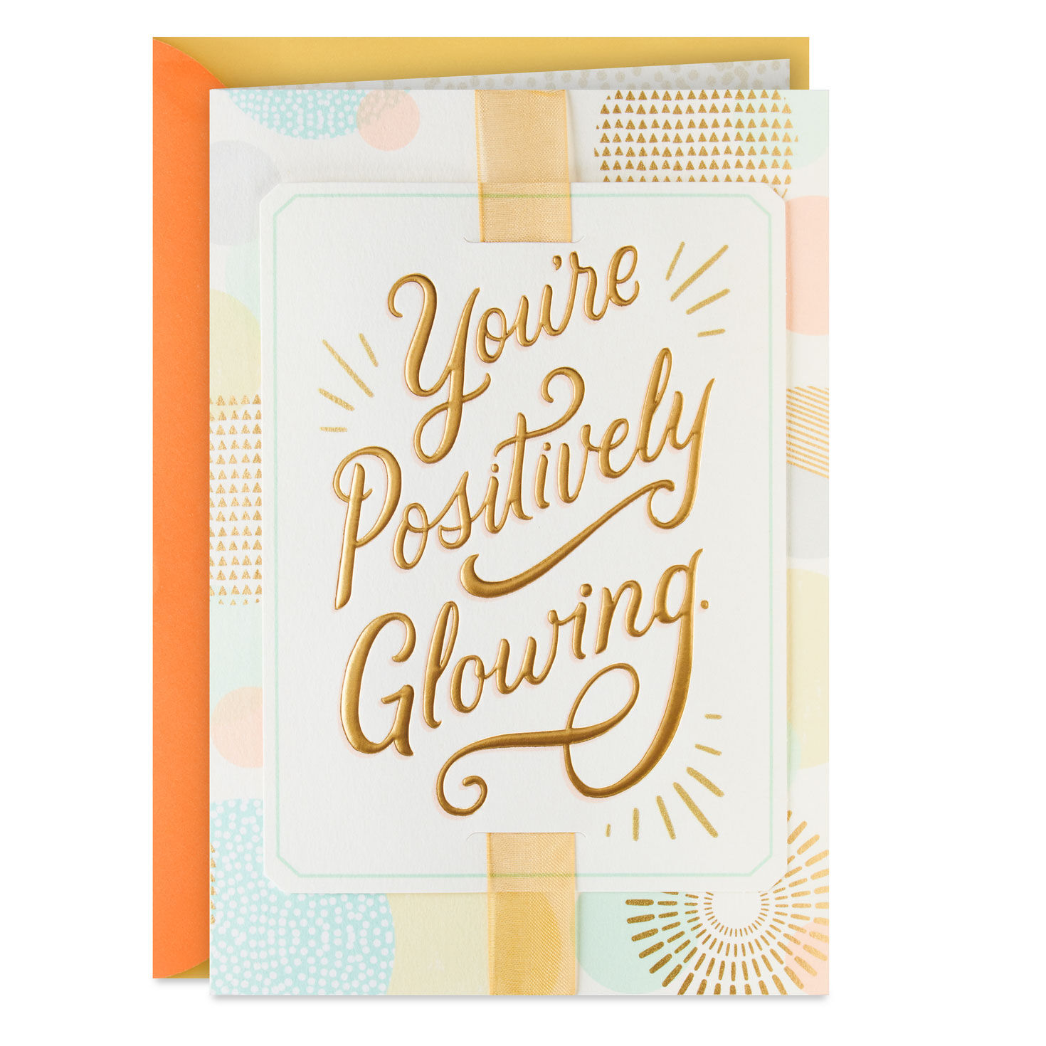 You're Positively Glowing Pregnancy Congratulations Card