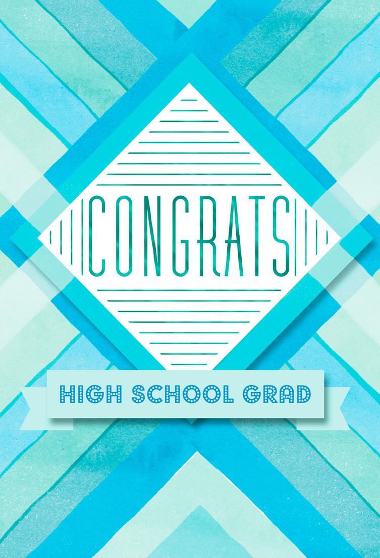 Congrats High School Grad, Pack of 6
