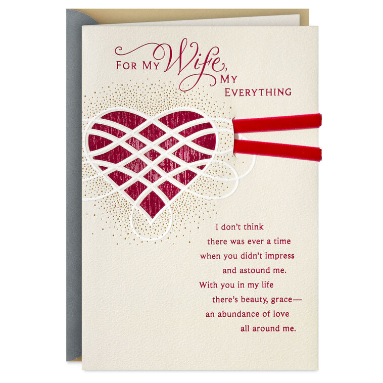 What We Share Is Real Romantic Anniversary Card for Wife