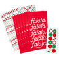 Plaid/Fa La La Christmas Goodie Bags With Stickers flat image number 6