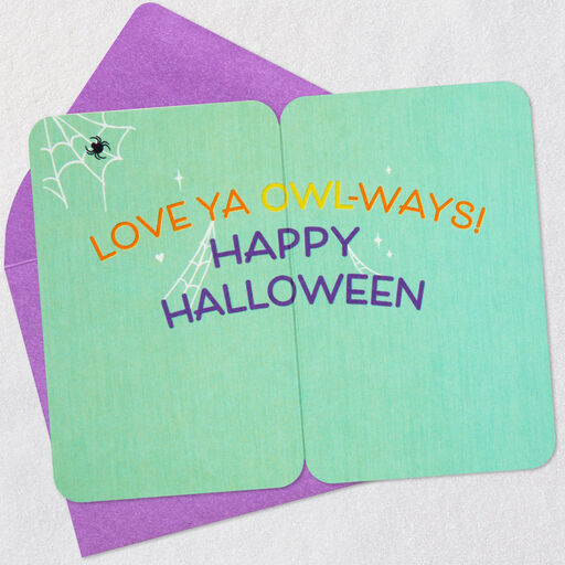 3.25" Mini Love Ya Owl-Ways Halloween Card, 