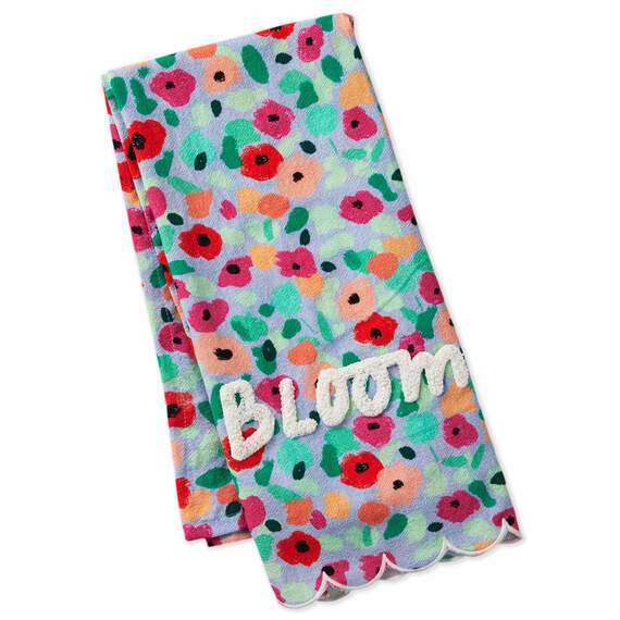 Bloom Abstract Floral Tea Towel, , large image number 1