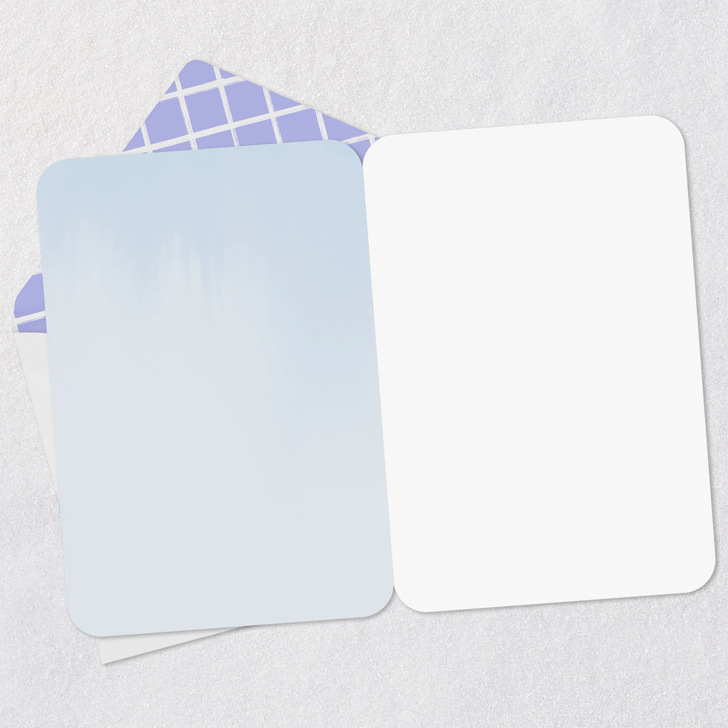 Handing Holding Flowers Blank Card Open card with envelope image number 2