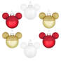 Disney Mickey Mouse Glass Ornaments, Set of 6, , large image number 5