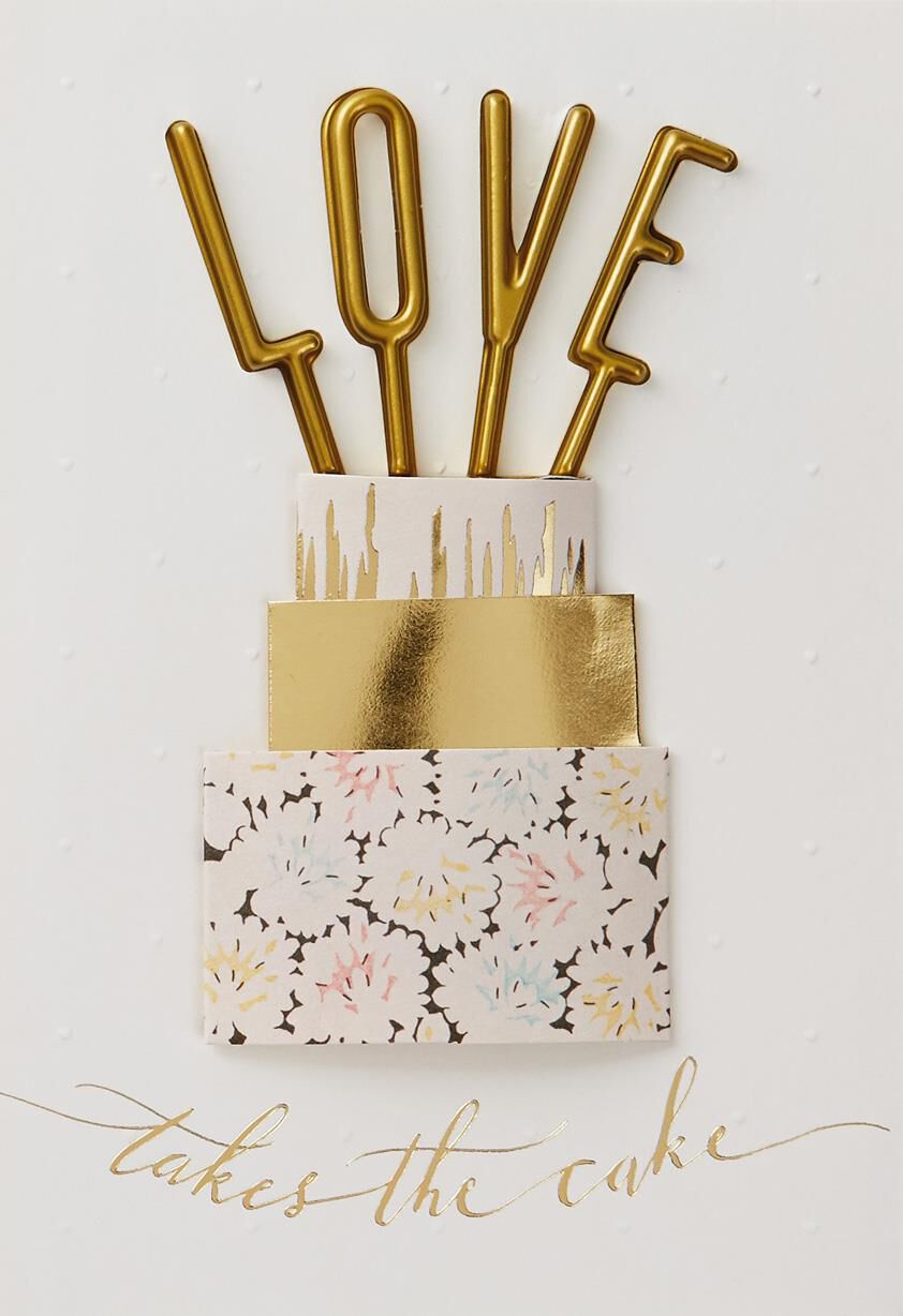 Love Takes the Cake Wedding Card