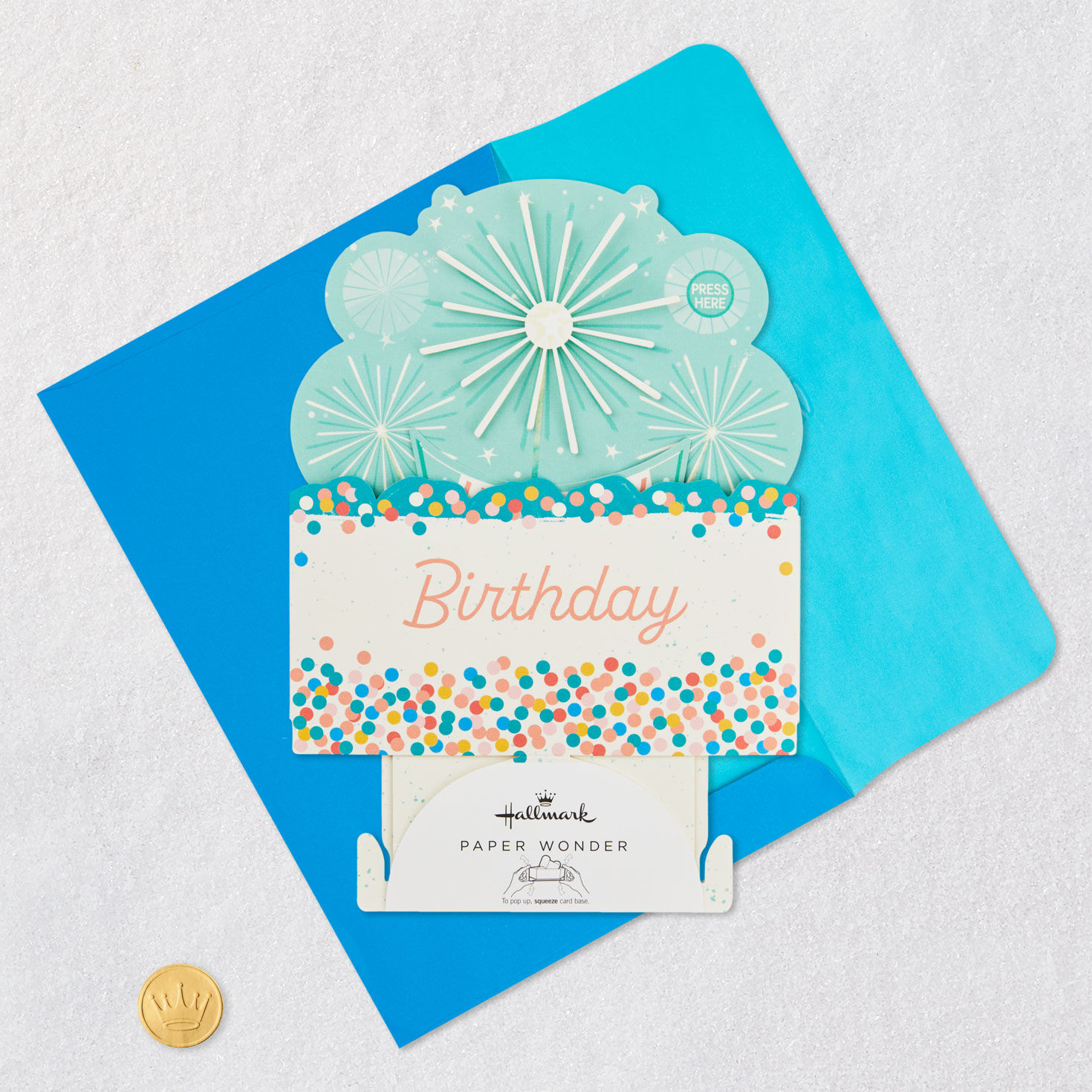 Shine On Cake With Sparklers Musical 3D Pop-Up Birthday Card With ...