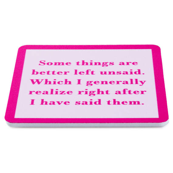 Drinks on Me Left Unsaid Funny Coaster, , large image number 2