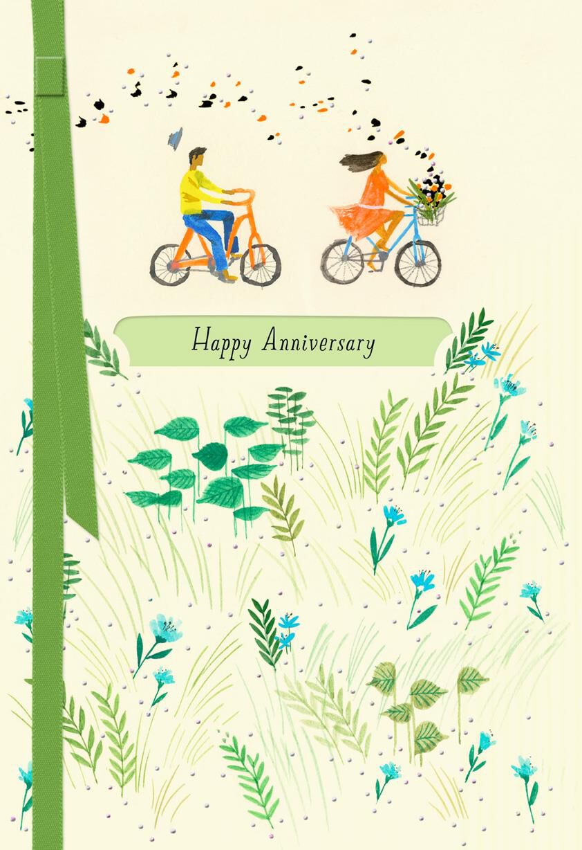 Side Trips Along Marriage Anniversary Card