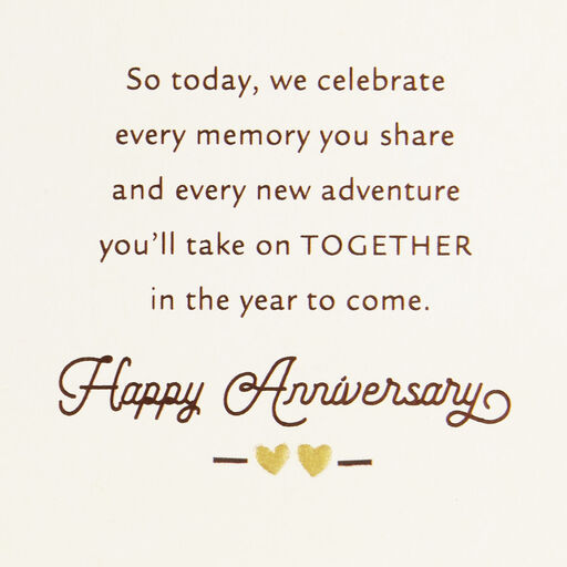 Celebrate Every New Adventure Anniversary Card, 