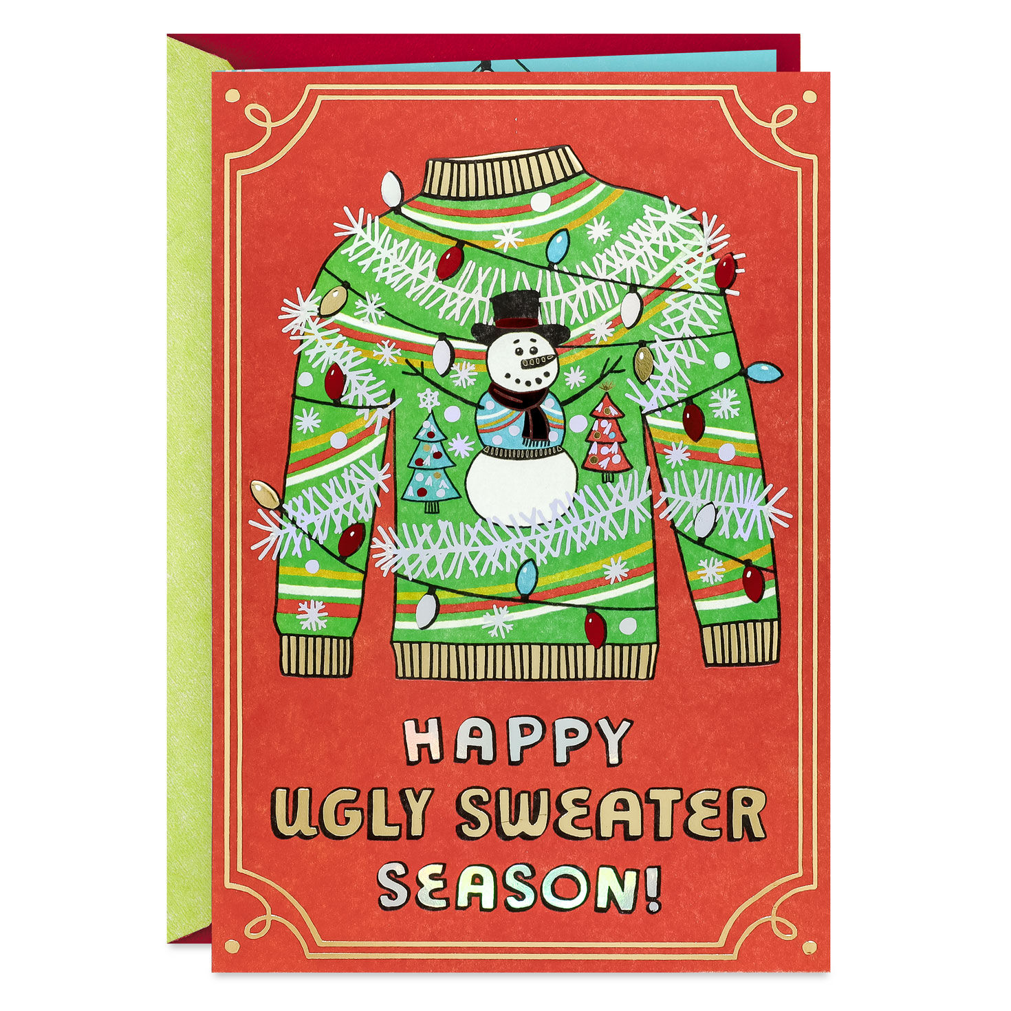 Ugly Sweater Season Funny Christmas Card