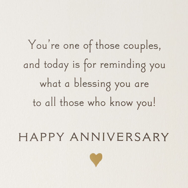 Forest Green and Gold Flowers Anniversary Card for Couple Pop-up card back image number 2