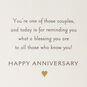 Forest Green and Gold Flowers Anniversary Card for Couple Pop-up card back image number 2