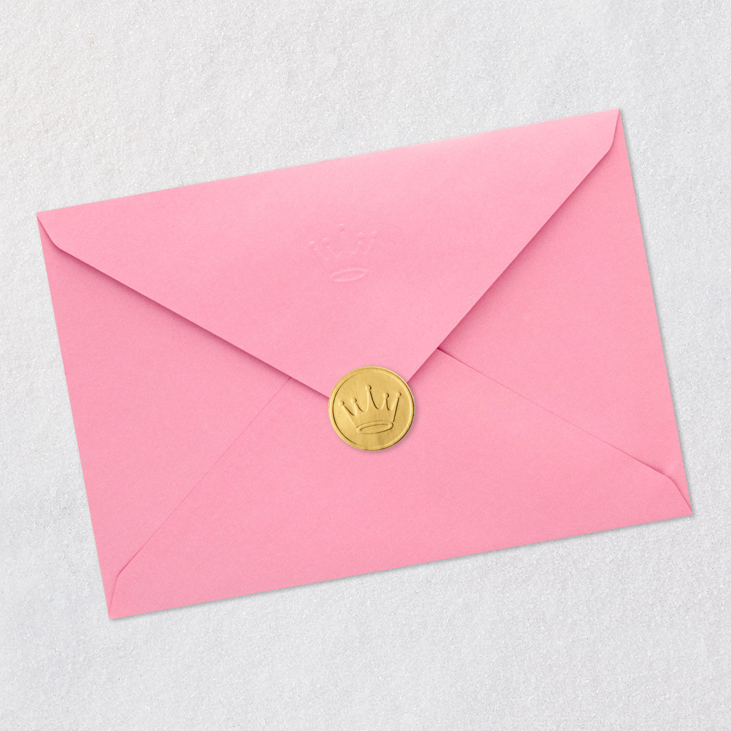 Wildflowers on Pink Mother's Day Card for Daughter Envelope Back with Seal image number 7