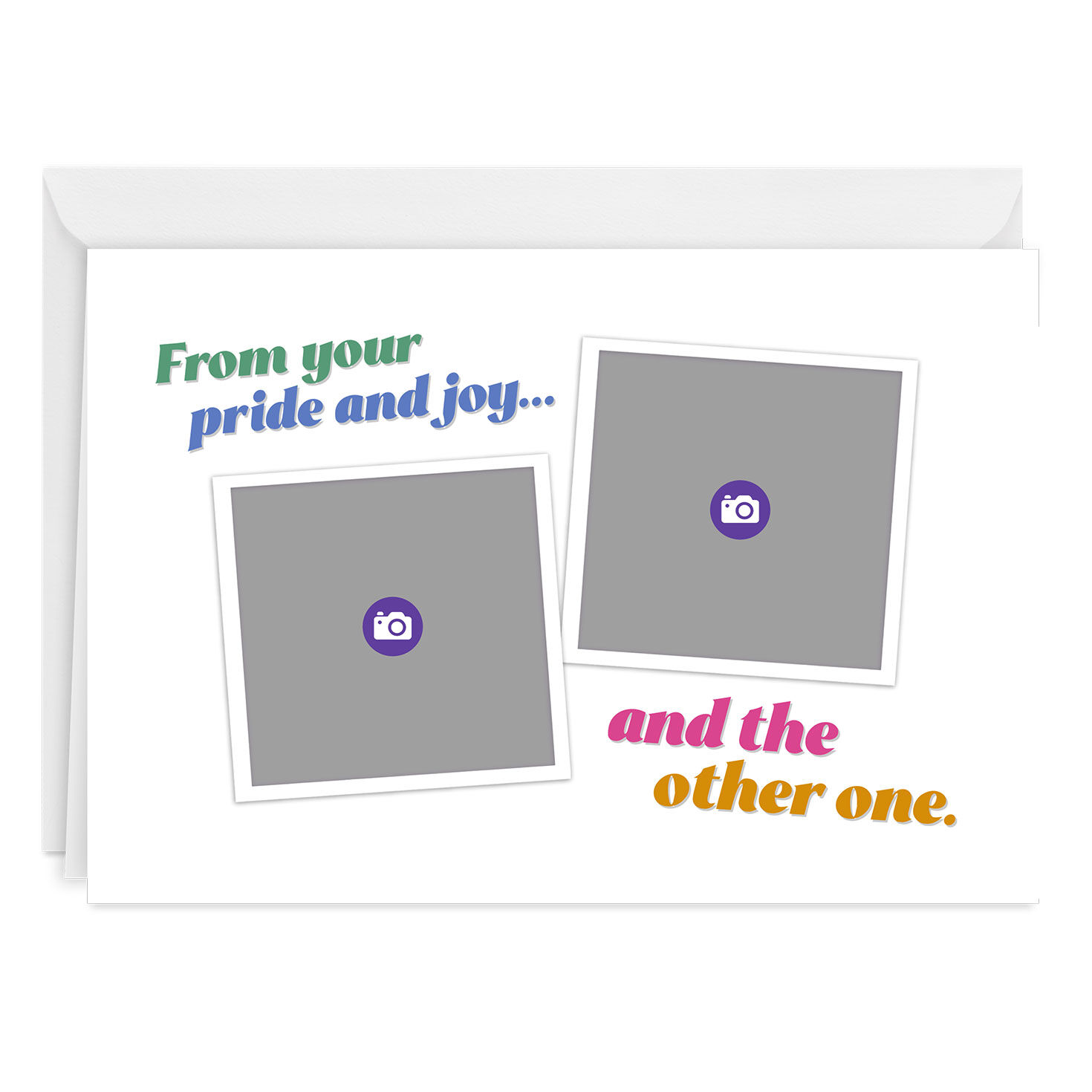 Pride and Joy Personalized Mother's Day Card Card Front indicating personalization image number 3