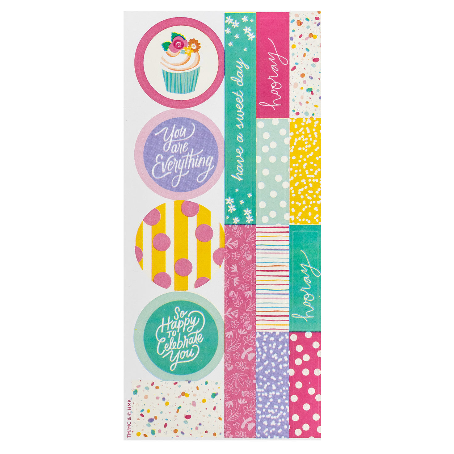 Colorful Floral Tissue Paper With Stickers sticker front image number 5