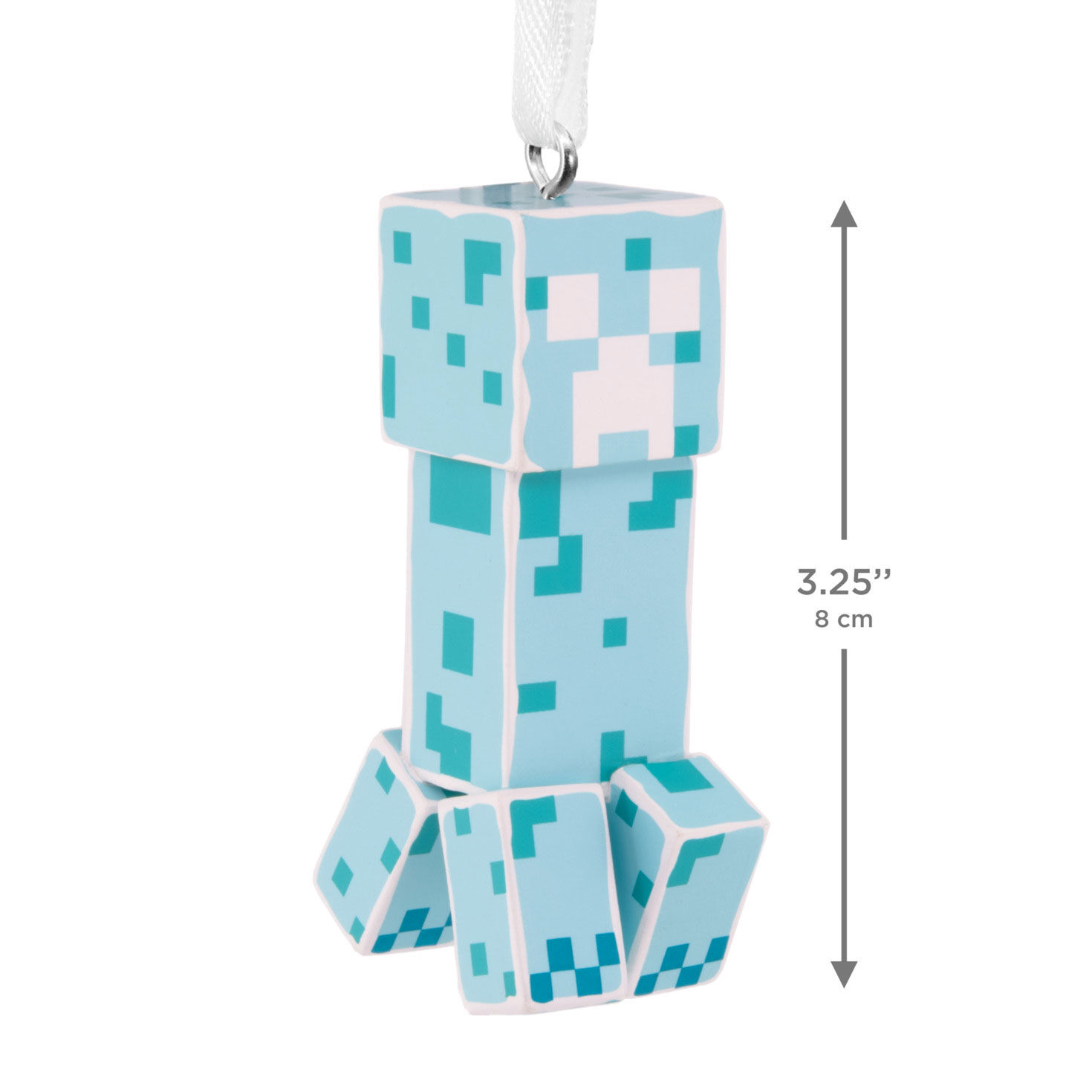 Minecraft Soul Corrupted Creeper Christmas Ornament measurement image number 3