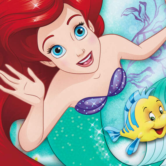 Disney The Little Mermaid Birthday Card for Granddaughter With Tiara, , large image number 5