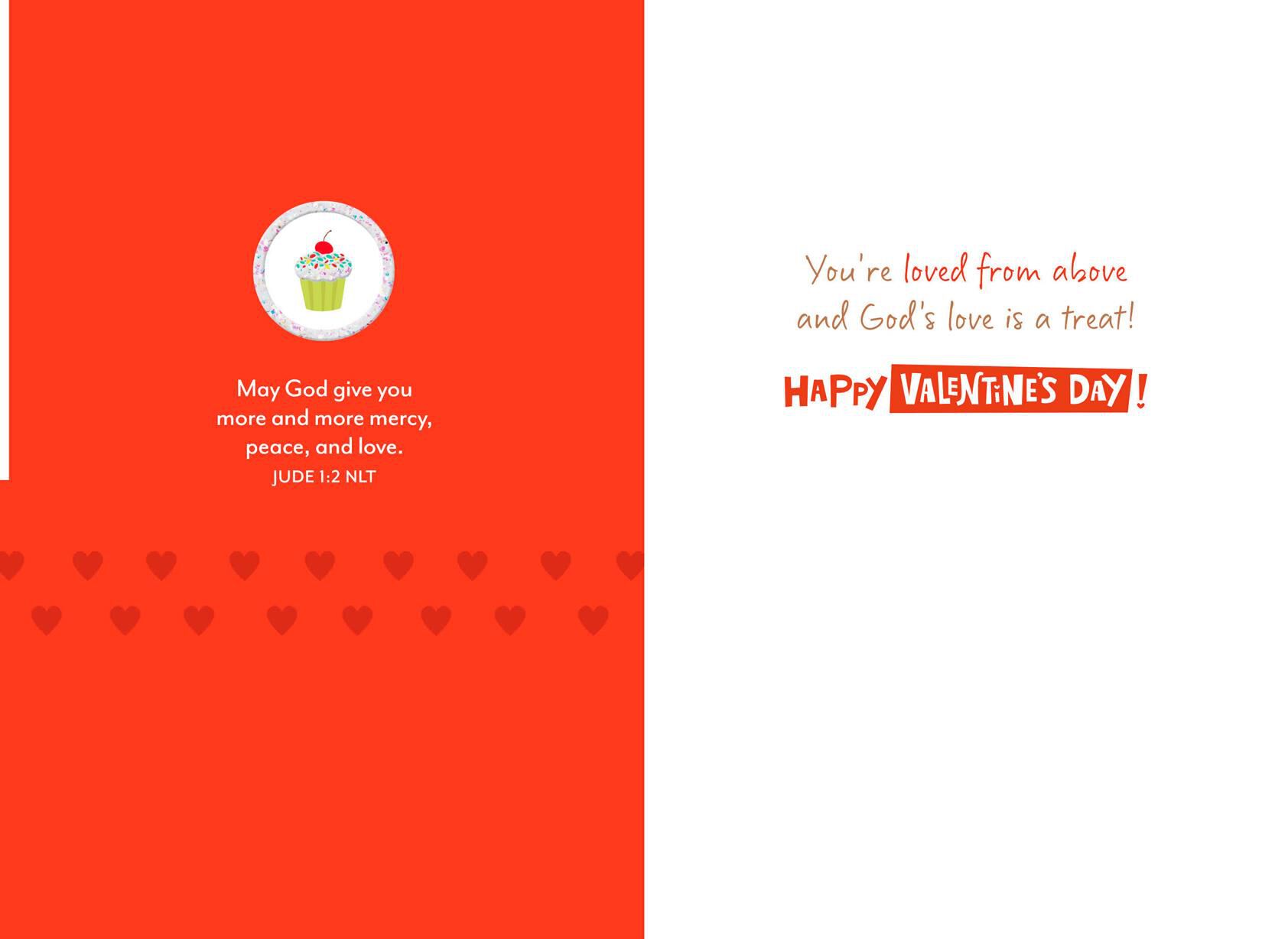 God's Sweet Love Religious Valentine's Day Card for a Child