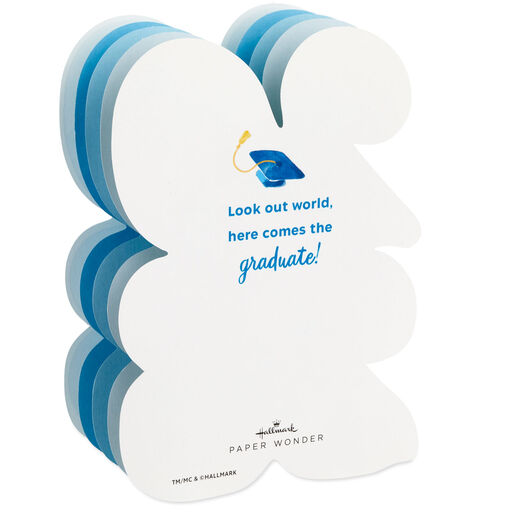 Look Out World 3D Pop-up 2023 Graduation Card, 