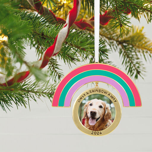 Only a Rainbow Away 2024 Metal Photo Frame Ornament, 