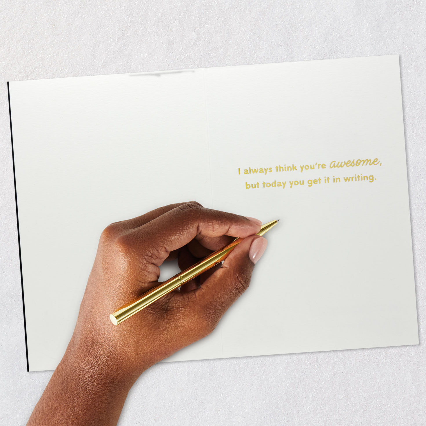 Diploma in Gold Lettering Graduation Card Signing card image number 6