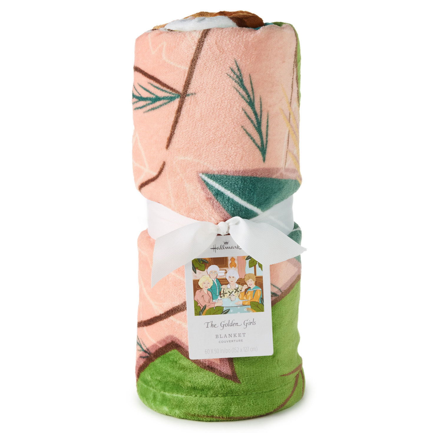 The Golden Girls at the Kitchen Table Throw Blanket rolled with tag image number 6