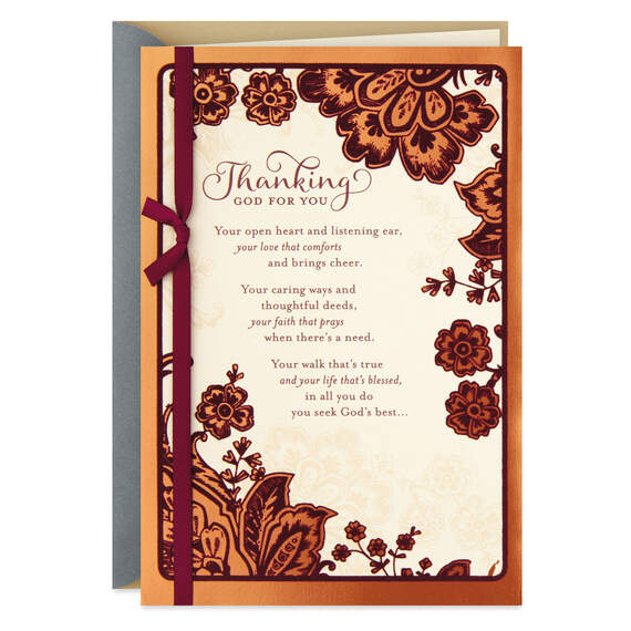 Your Caring Ways Religious Thanksgiving Card, , large image number 1