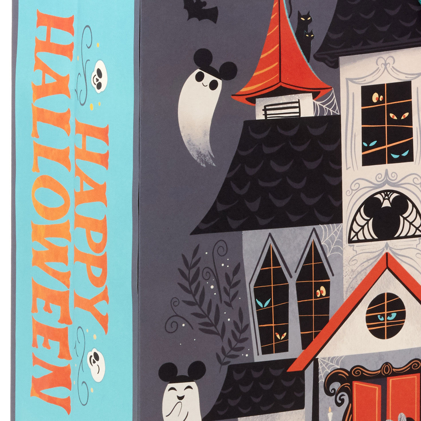 13" Disney Mickey and Minnie Haunted House Large Halloween Gift Bag for only USD 4.49 | Hallmark