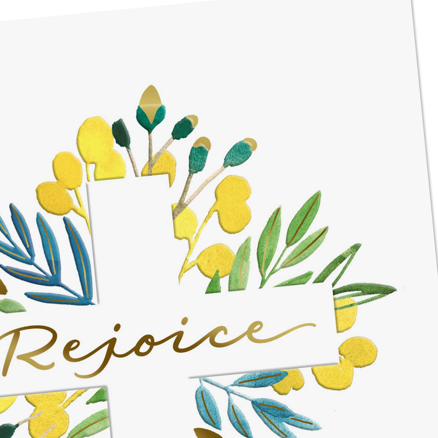Rejoice Floral Cross Easter Card, , large image number 4